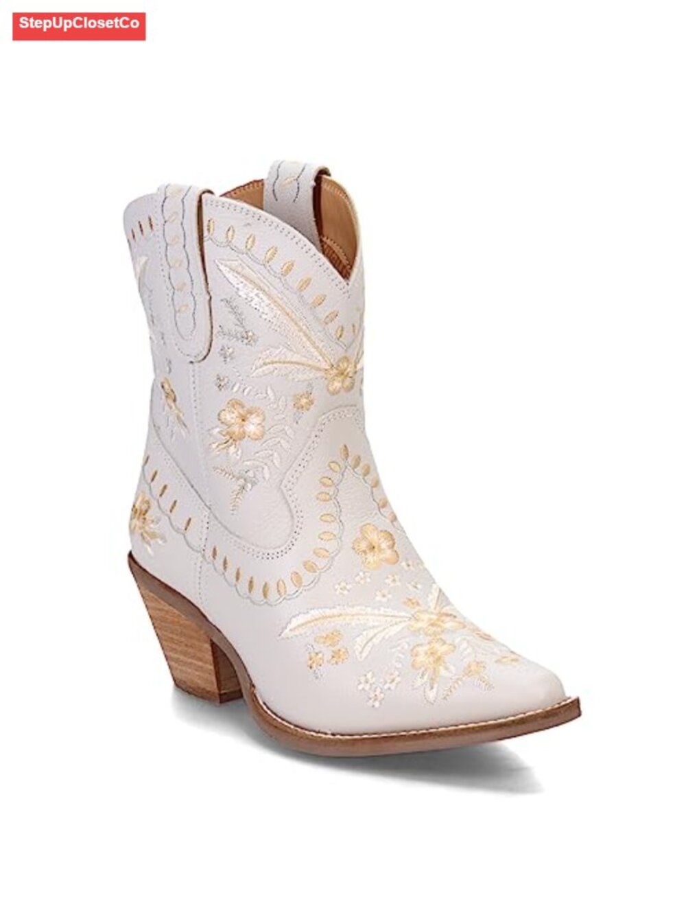 Leather Boots with 2.5 Inch Heel and Cushioned Insole